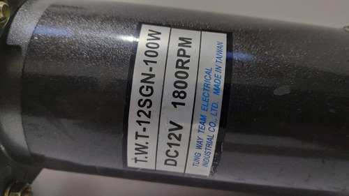 Motor 100w 22rpm Con Worm Speed Reducer 12vdc