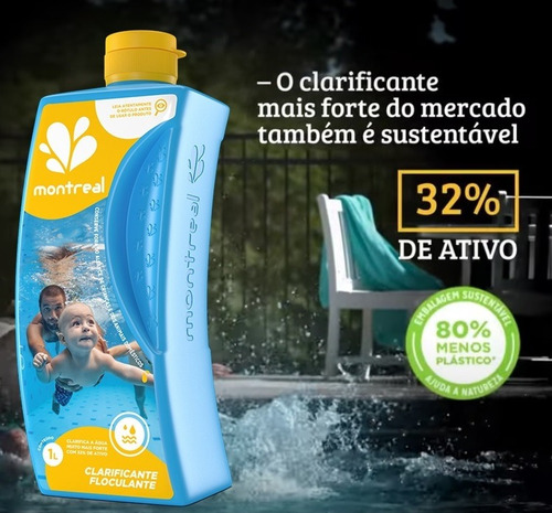 Imagem 4 de 4 de Kit Tratamento Básico Piscinas Algicída E Clarificante Floc