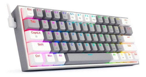 Teclado Mecánico Redragon K616 Rgb Gw Sp Fizz Pro Gris
