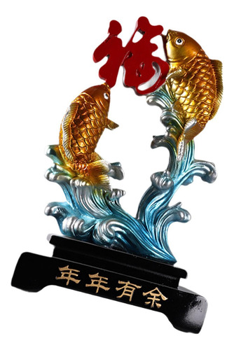 Estatua De Carpa Feng Shui, Salto De Carpa, Regalo De