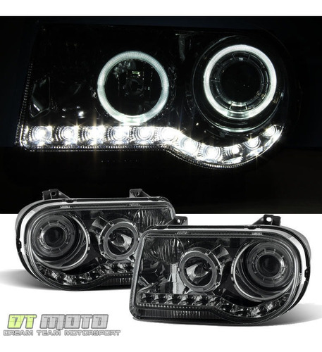 Par Faros Ahumado Led Chrysler 300 C 2008 5.7l