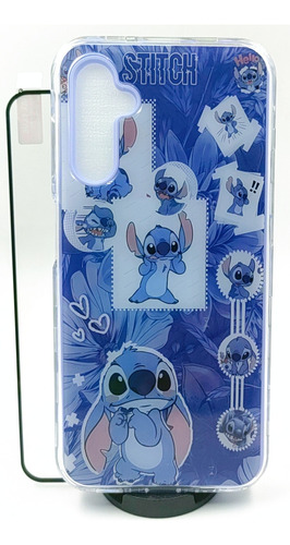 Case Stitch + Mica Cristal Para Samsung Galaxy A24 