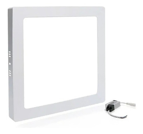 Painel Plafon Led Sobrepor Quadrado 32w Braco Frio 6500k Cor Branco 110V/220V