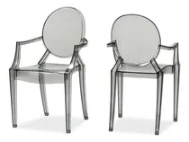 Comprar 2 Silla Ghost Smoke - Sillon Ghost - Living Comedor - Eames