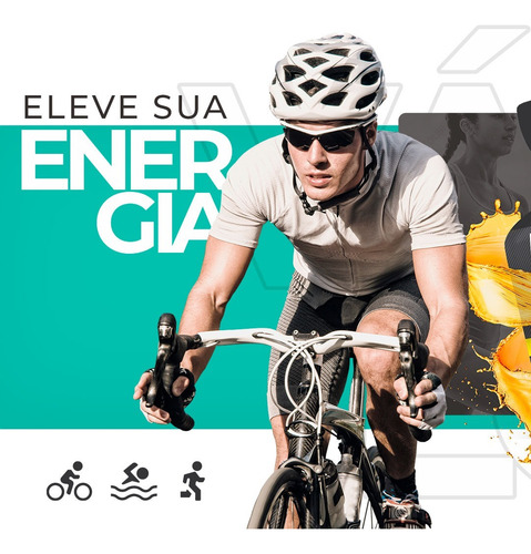 Gel Energel Black Cx 10 Sachês + Squeeze - Bodyaction Sabor Limão