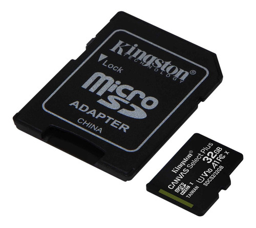 Memoria Kingston 32gb Micro Sd Adaptador 100mb/s Canvas
