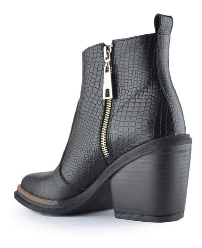 Imagen 4 de 6 de Botitas Botinetas Botas De Mujer De Cuero Olivia - Ferraro