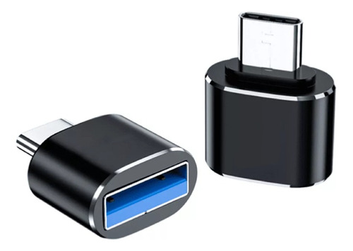 Cabo Adaptador Otg Tipo C Para Ligar Mouse Teclado Pendrive Cor Preto