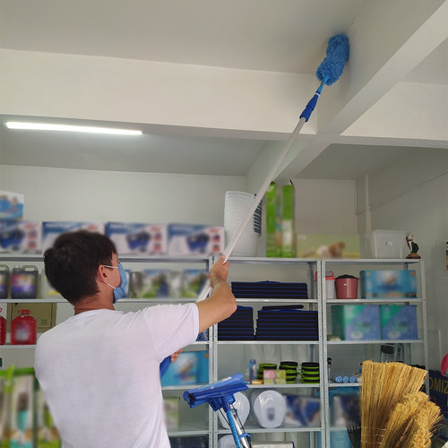 Rodo Limpa Vidros Extensor 9 Mts Com Espanador Eletrostático