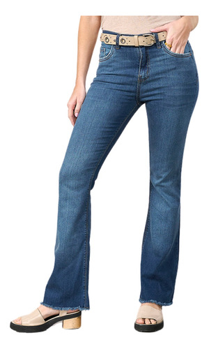 Jeans Dama Semi Oxford Elastizado Cenitho  Lali  Art. 198