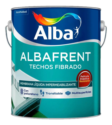 Alba Albafrent Techo Fibrado Con Poliuretano 10kg + Lija