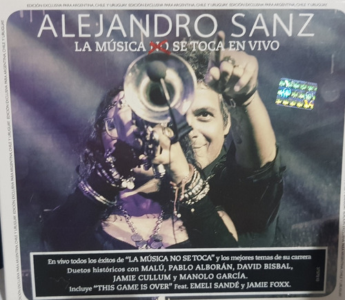 Alejandro Sanz Cd + Dvd La Musica Se Toca En Vivo
