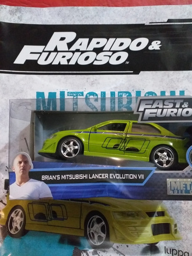 Fasciculo  Auto Rápido Y Furioso Brian's Mitsh Lancer Evolu