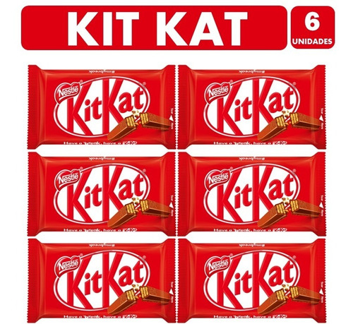 Barrita Chocolate Leche Kitkat De Nestlé - (pack 6 Unidades)