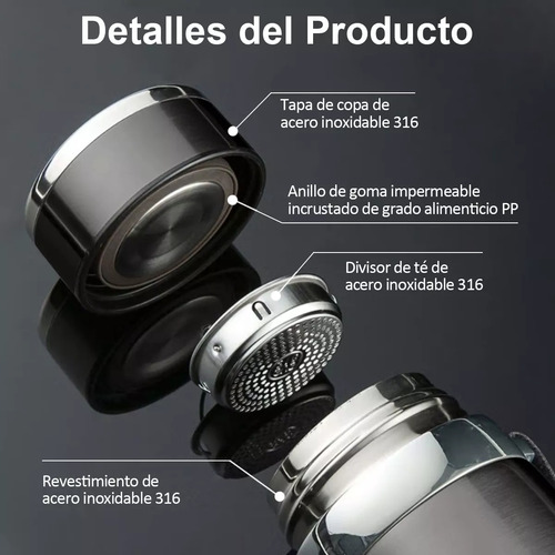 Botella De Agua Termo Fría/caliente De Acero Inoxidable De 1