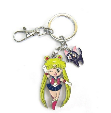 Sailor Moon Llavero Serena + Dije Gatita Luna Anime