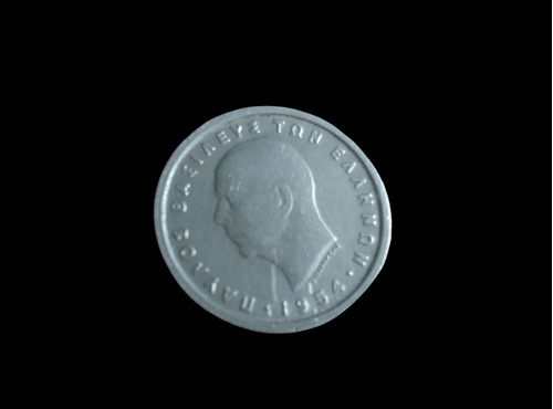 Moneda Grecia 50 Lepta 1954 Pablo I