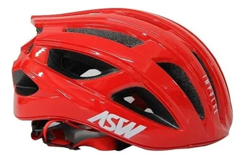 Capacete Asw Bike Impulse Vermelho In Mold Tamanho G/gg