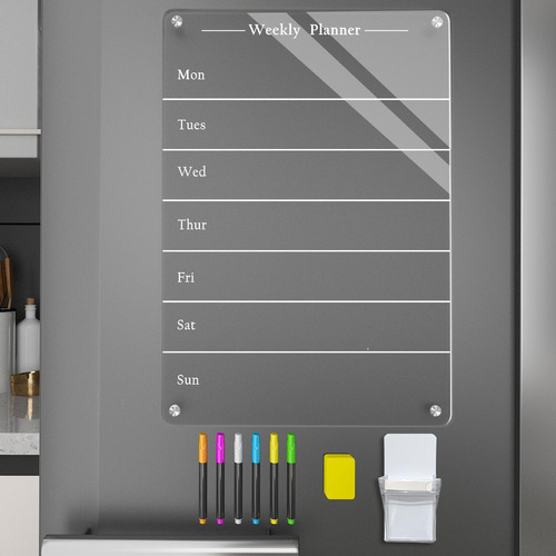 Planificador Semanal Magnético Acrílico Transparente ...