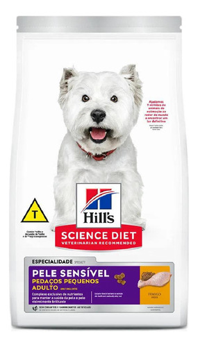 Ração Hills Science Diet Cães Sensível Pedaços Pequenos 6kg