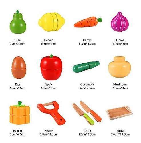 S De Madera Comida Para La Cocina De Los Niños: Juegu...