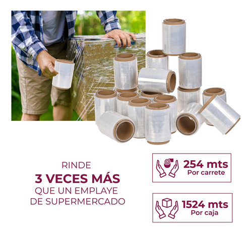 Rollo De Emplaye Playo Pelicula Estirable 13 Cm