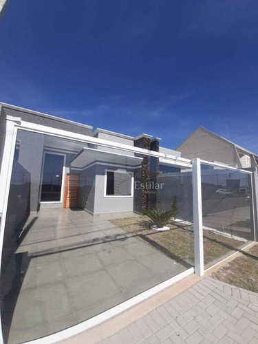 Imagem 1 de 27 de Casa 03 Quartos (01 Suíte) E 02 Vagas No Eucaliptos, Fazenda Rio Grande. - Ca0773