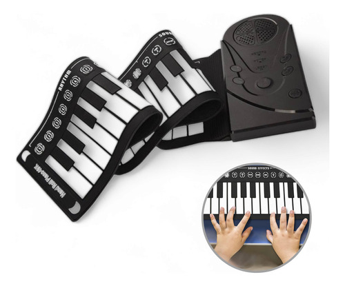 Piano Teclado Eléctrico Flexible De Aprendizaje  49 Teclas Con Música Y Ritmos 