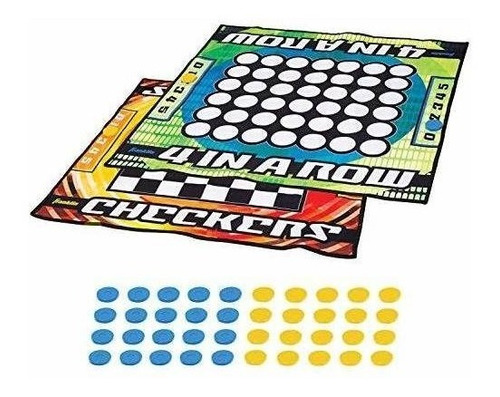 Franklin Sports Checkers Y Four In A Row Mat Game ¡diversión