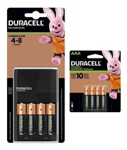 Comprar Cargador Duracell Con 4 Pilas Aa + 4 Pilas Aaa Recargables