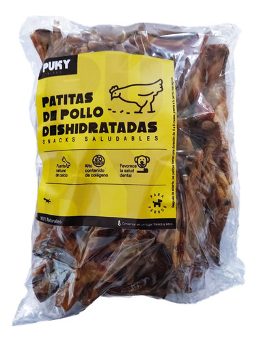 Patas De Pollo Deshidratadas Para Perros X100u