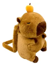 Comprar Mochila Peluche Capibara Importada Con Llavero De Peluche