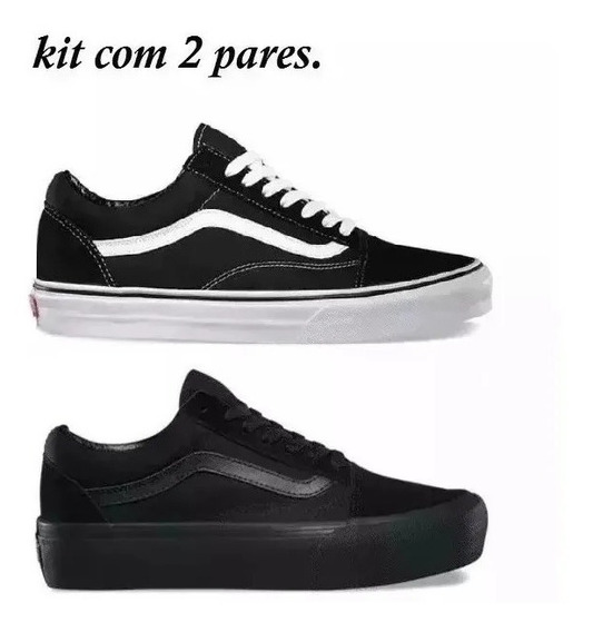 tenis vans todo preto