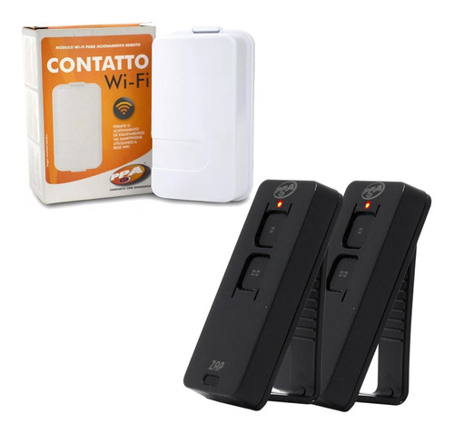 Kit 1 Modulo Wifi Contatto Ppa + 2 Controle Remoto Zap Pop