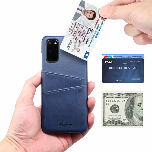 Imagen 5 de 5 de Tarjetero De Tarjetero Funda Para Samsung S20 Plus S10e S8 S