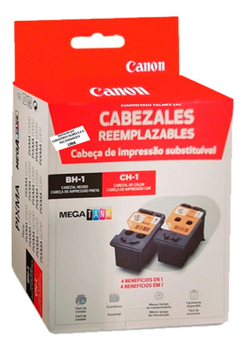 Pack 2 Cabezales Canon Negro Bh-1 Y Color Ch-1 G3100 G3110