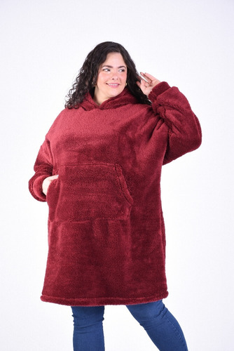 Maxi Buzo Peluche Teddy Unisex X 2 Unidades Promo