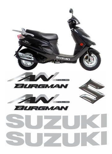 Kit Emblema Adesivo Suzuki Burgman An 125 2007 Bgm02 Fgc