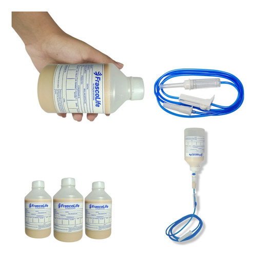 Kit Nutrição E Alimentação Enteral 300ml 20 Frs + 20 Equipos