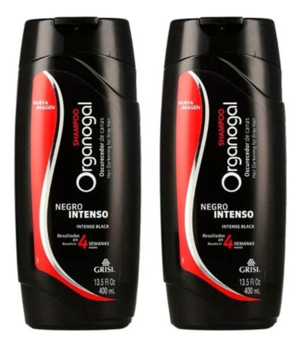 Shampoo Organogal Negro Intenso Grisi 400ml 2pz