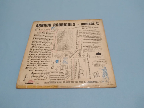 Lp Arnaud Rodrigues E Unidade C - Sound E Pyla (raridade) (Usado)