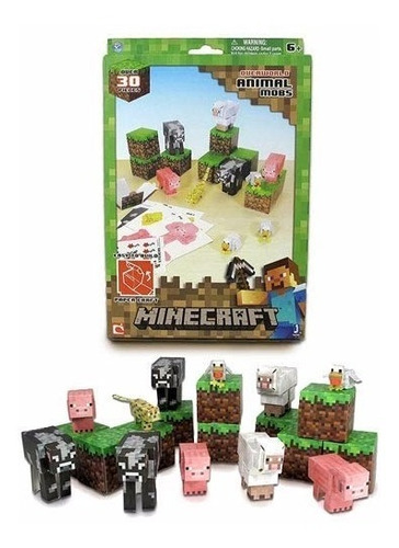 Minecraft Overworld Planchas Para Armar Figuras Animal Mobs