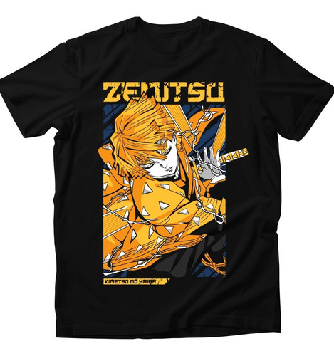 Playera Anime Kimetsu No Yaiba Zenitsu Agatsuma