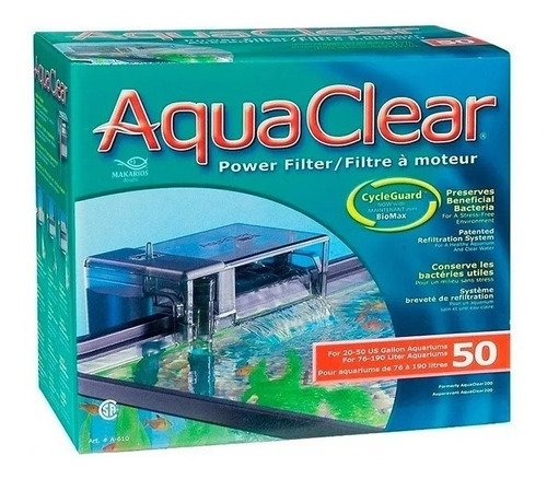 Filtro Aquaclear 50 Cascada Exterior Acuario Pecera 190lt