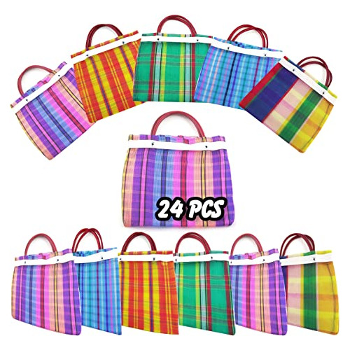 Bolsas Pequeñas Mexicanas Mercado (juego De 24), Colores Sur