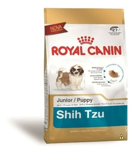 Ração Royal Canin Junior Cães Filhotes Raça Shih Tzu 2,5 Kg