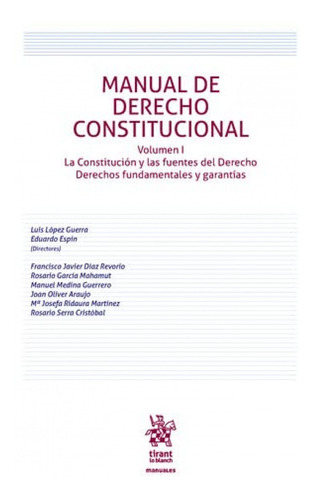 Libro Manual De Derecho Constitucional Vol. 1