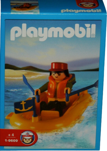 Playmobil Set Pescador Bote Con Motor 19609 Antex Original !