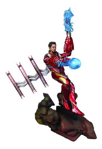 Iron Man Mk 50 Tony S Diamond Select Gallery Diorama Marvel
