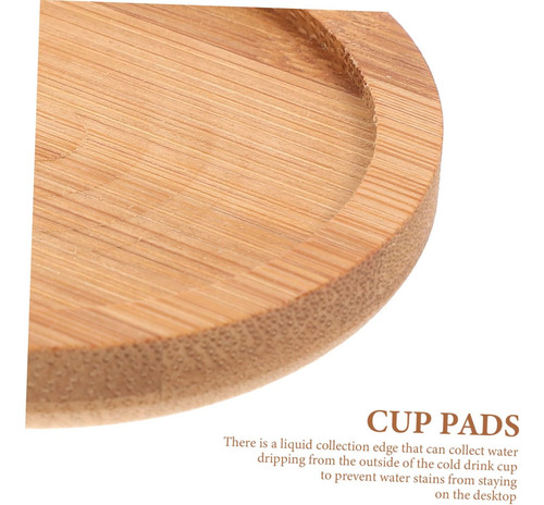 Rorpoir 6 Posavasos De Bambú Para Tazas, Almohadillas De Bam